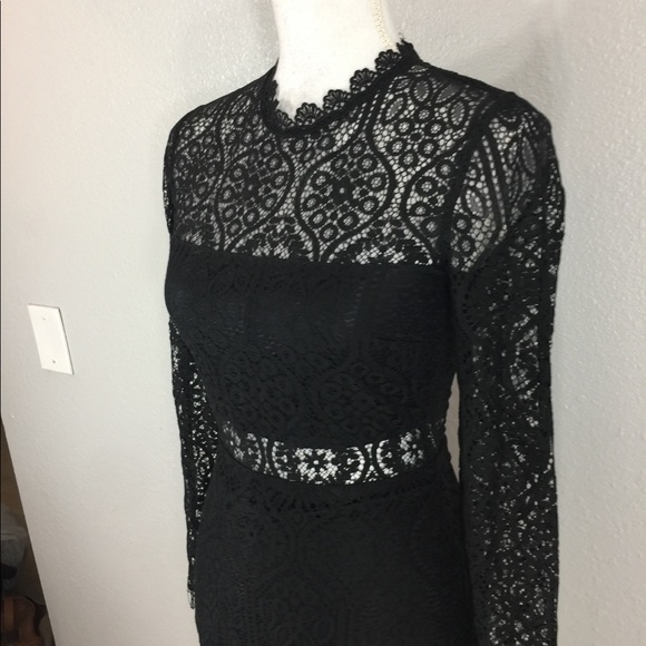 For Seduction Black Lace Dress 